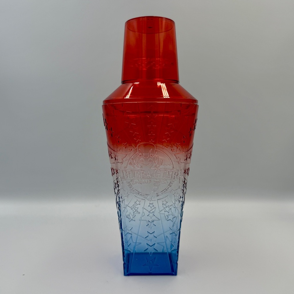 Bubba Gump Cocktail Shaker - Red White and Blue - Plastic - New